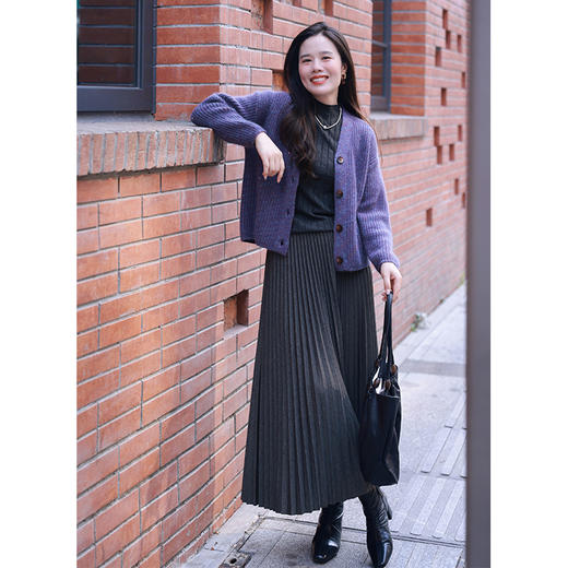 福利品*B入3 混纺竖条纹肌理打底 商品图4