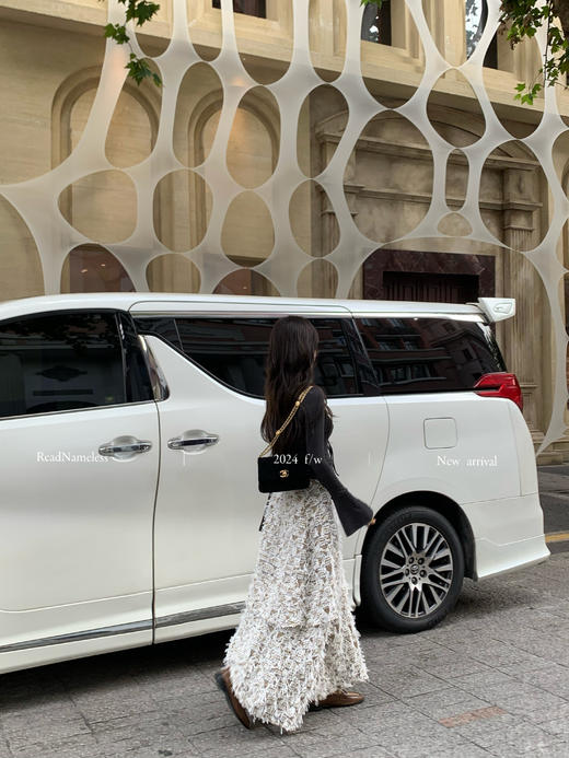 Read Nameless /漂亮的深灰色打底衫+重工雪花半裙+骑士小香长外套 2024/9/30 商品图11