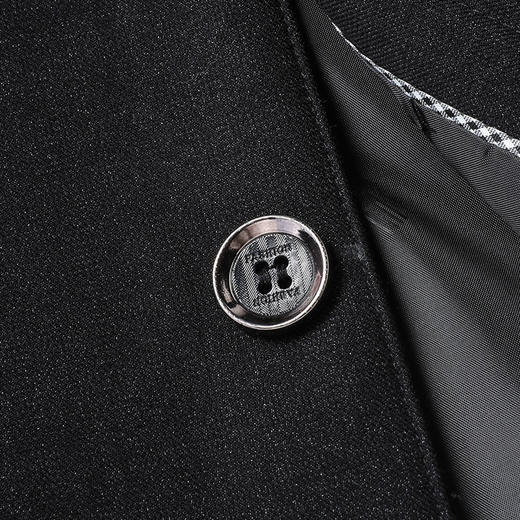 【新款DSZ】大依优型大码男装翻领行政夹克纽扣款中长款外套加肥加大休闲夹克胖子宽松外套上衣 商品图5