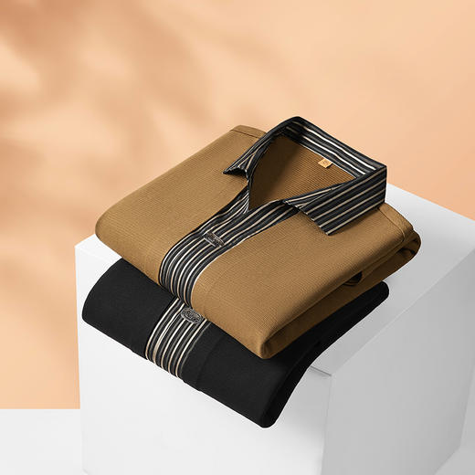 【假两件】【新款DDP】大依优型大码男士假两件衬衫长袖卫衣商务休闲上衣加肥加大胖子舒适 商品图3