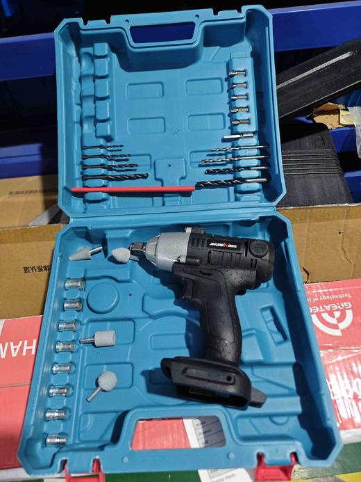 010251手电钻塑料盒子包装盒电钻收纳箱子带钻头磨头配件 商品图1
