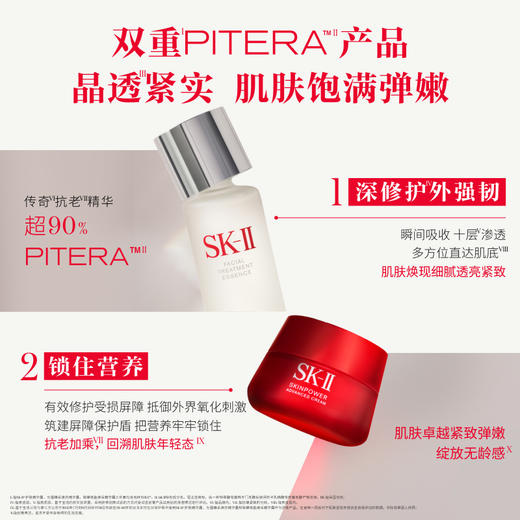 【爆】1楼SK-II晶透赋能礼盒(护肤精华露230ml+致臻赋能焕采精华霜80g） 商品图1