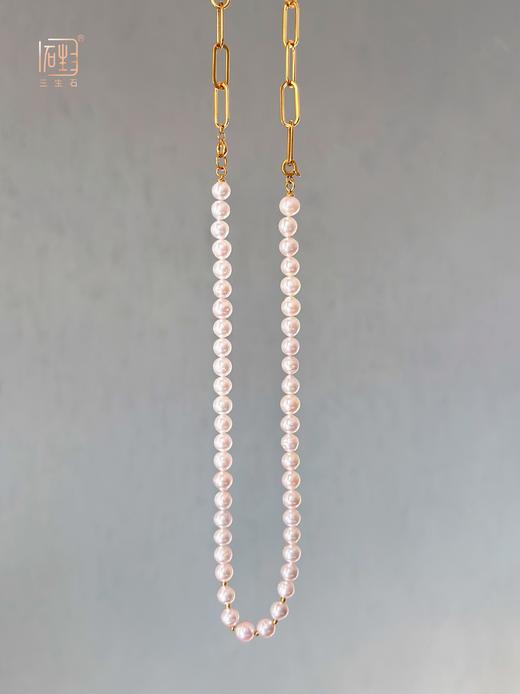 天然巴洛克珍珠O字金属多用项链 商品图5