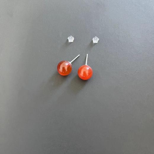 六鑫珠宝 国风复古玉石925银耳钉 玉质细腻清润 商品图9