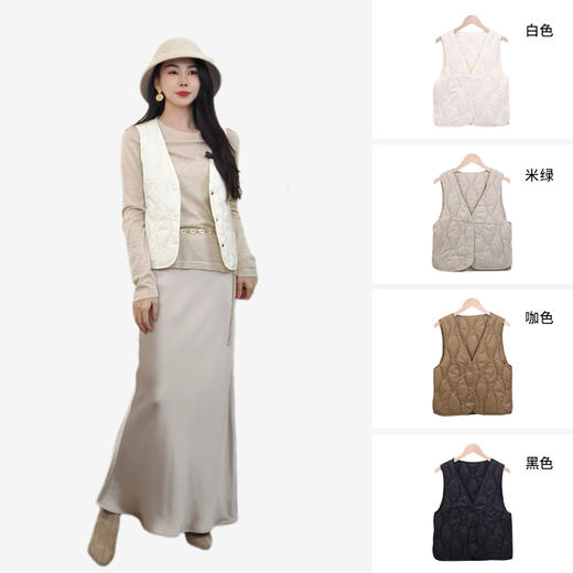 ZR0010【宫本】羽绒短款马甲轻薄小众内搭秋冬内胆 商品图0