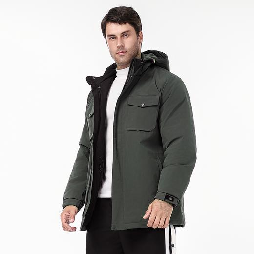 【可拆卸帽】【新款DK】大依优型大码男装连帽棉衣防水户外棉服夹克加肥加大休闲夹克胖子外套上衣 商品图4