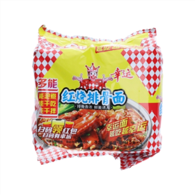 CLY幸运面海鲜上汤味/红烧排骨味五连包375g-10007147