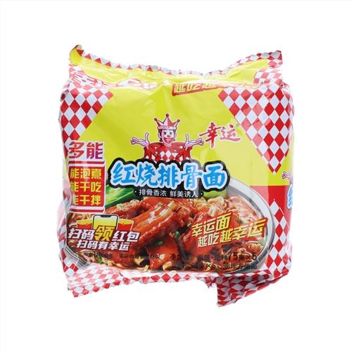 CLY幸运面海鲜上汤味/红烧排骨味五连包375g-10007147 商品图0