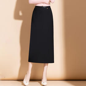 包臀半身裙新款秋季开衩一步裙长款西装工装裙MYX-2451