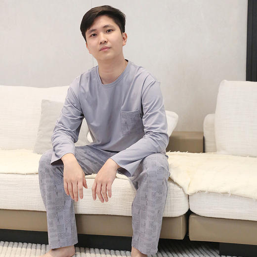 【88元1套】秋冬男士长袖长裤套头家居套装-6243213 商品图1