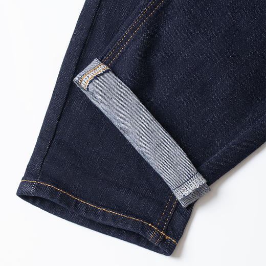 2024秋冬四季百搭直筒 复古撞色赤耳牛仔裤 商品图3