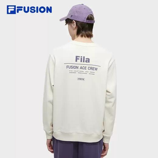 3件5折【自营】FILA/斐乐  FUSION斐乐潮牌男子针织套头衫2024春新款时尚休闲简约卫衣 T11M413202FBG 商品图1