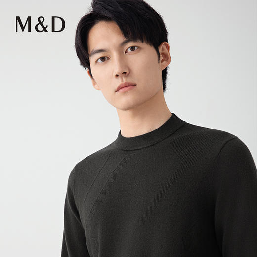 【名盾】秋冬新款羊毛衫，100%绵羊毛，舒适有弹性，柔软保暖M0CB08667B 商品图3