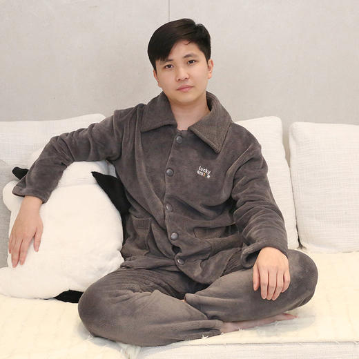 【88元1套】男士绒料开衫套装-6243215 商品图1