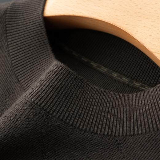 【新款DBJ】大依优型大码毛衣针织衫毛衫休闲加肥加大男士胖子大码内搭上衣打底衫 商品图6