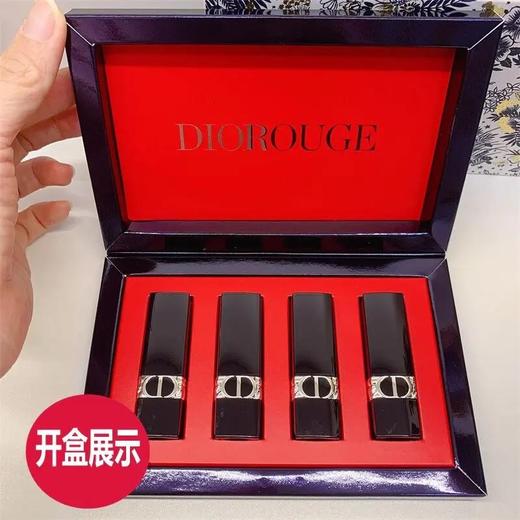 Dior迪奥 全新烈艳蓝金唇膏限量4支mini套装（哑光999+哑光772+丝绒720+丝绒840） 商品图1
