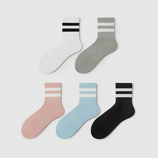 都市丽人中筒袜休闲系列精梳棉袜子女袜子LCTCB5 商品图1