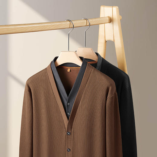 【新款DDP】大依优型大码男士开衫外套休闲上衣加肥加大胖子舒适 商品图4