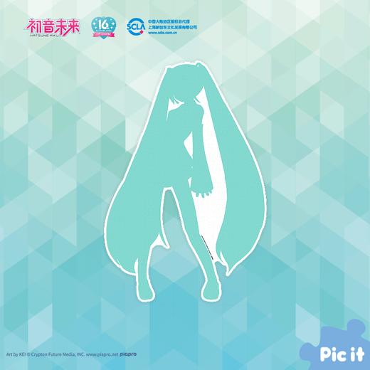 pic it 平面异形拼图1147片 剪影初音未来 夜光版PITCKS01302 商品图1