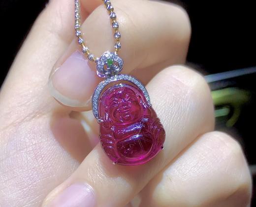 卢比来宝石红碧玺大肚佛重 3.46g 11.7CT 商品图5