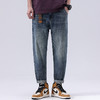 【新款DQ】大依优型大码小脚直筒牛仔裤长裤男舒适休闲简约百搭加肥加大男装潮款 商品缩略图0