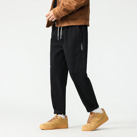 【纯棉】【新款DQ】大依优型大码松紧腰直筒休闲长裤男舒适休闲简约百搭加肥加大男装潮款