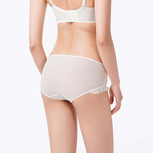 都市丽人内裤薄透丝滑平角裤蕾丝女士内裤LPT2P2 商品图7
