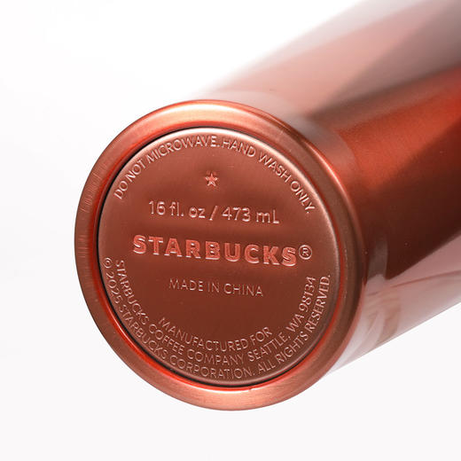 11168499 星巴克开运红款徽章保温杯 商品图6