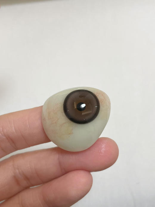 新品 牛乳色狗狗眼 14.5mm（着色13.9）0-800°·医用硅水 商品图2