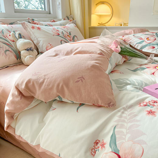 【清仓】加倍生活 全棉ins印花四件套 优质纯棉 亲肤柔软 手感细腻  【品牌直发】 商品图1