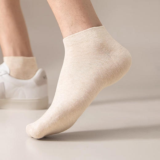 都市丽人都市锋尚船袜简约系列高含棉袜子男袜子FCTDD1 商品图2