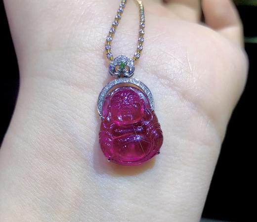 卢比来宝石红碧玺大肚佛重 3.46g 11.7CT 商品图2