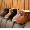 特价亲子款时尚牛皮儿童皮毛一体雪地靴男女大中小童鞋棉鞋保暖雪地靴22-40码 商品缩略图8
