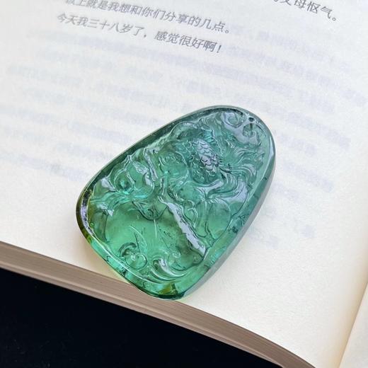 极品蓝绿碧玺 雕刻 30.97克 商品图6