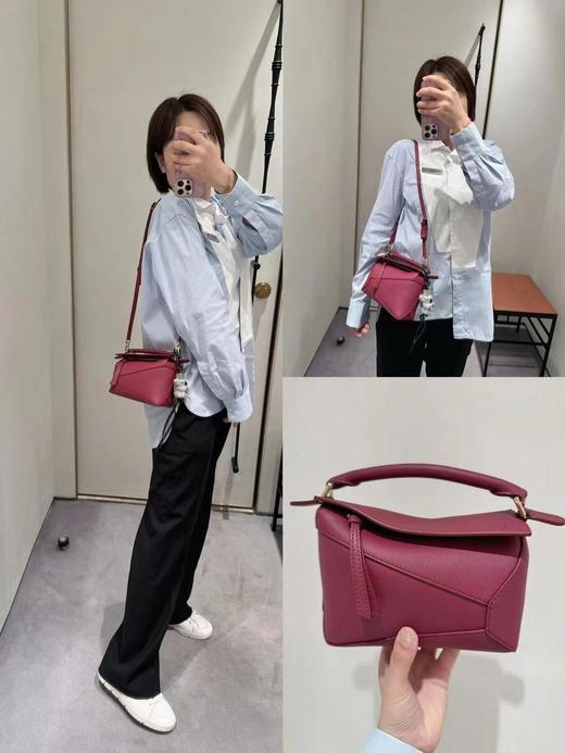 罗意威迷你新版本柔软粒面牛皮革PuzzleEdge手袋（CB） 商品图2