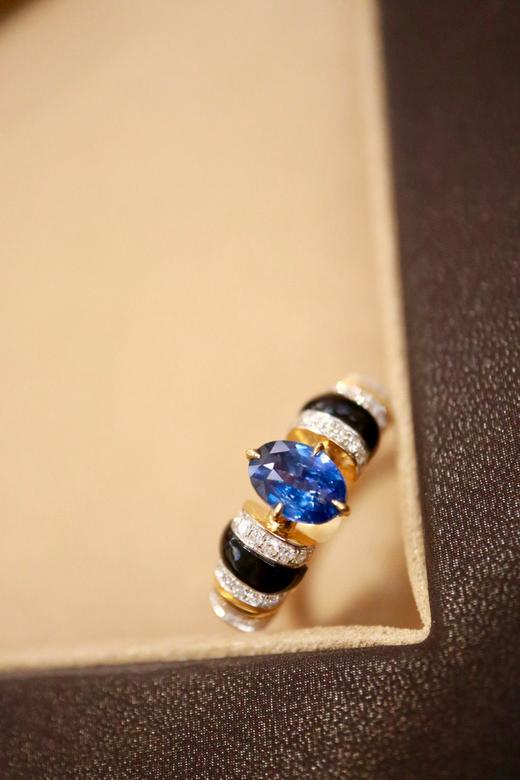 18k无烧蓝宝石戒指1.05ct 商品图5