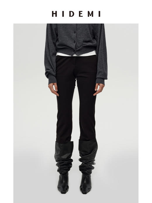 HIDEMI 进口高弹力超显瘦可再生针织纤维九分裤神裤 商品图5