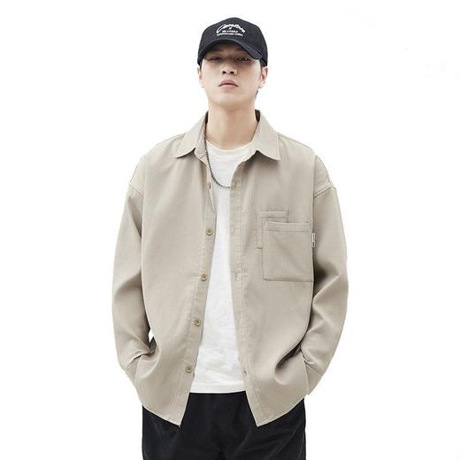 衬衫韩版男装休闲衬衣春季翻领外穿薄款潮条纹长袖衫   AY-D8507【AY-8507】 商品图4