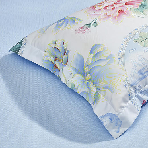 【2.0*2.2】富安娜磨毛四件套-江南芙蕖XHR 商品图4