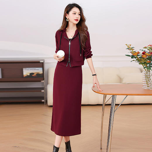 时尚休闲洋气减龄，卫衣连衣裙两件套HR-8810 商品图0