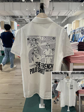 Lacoste/法国鳄鱼 男士夏季常规版棉混纺双印花短袖POLO衫PH7416