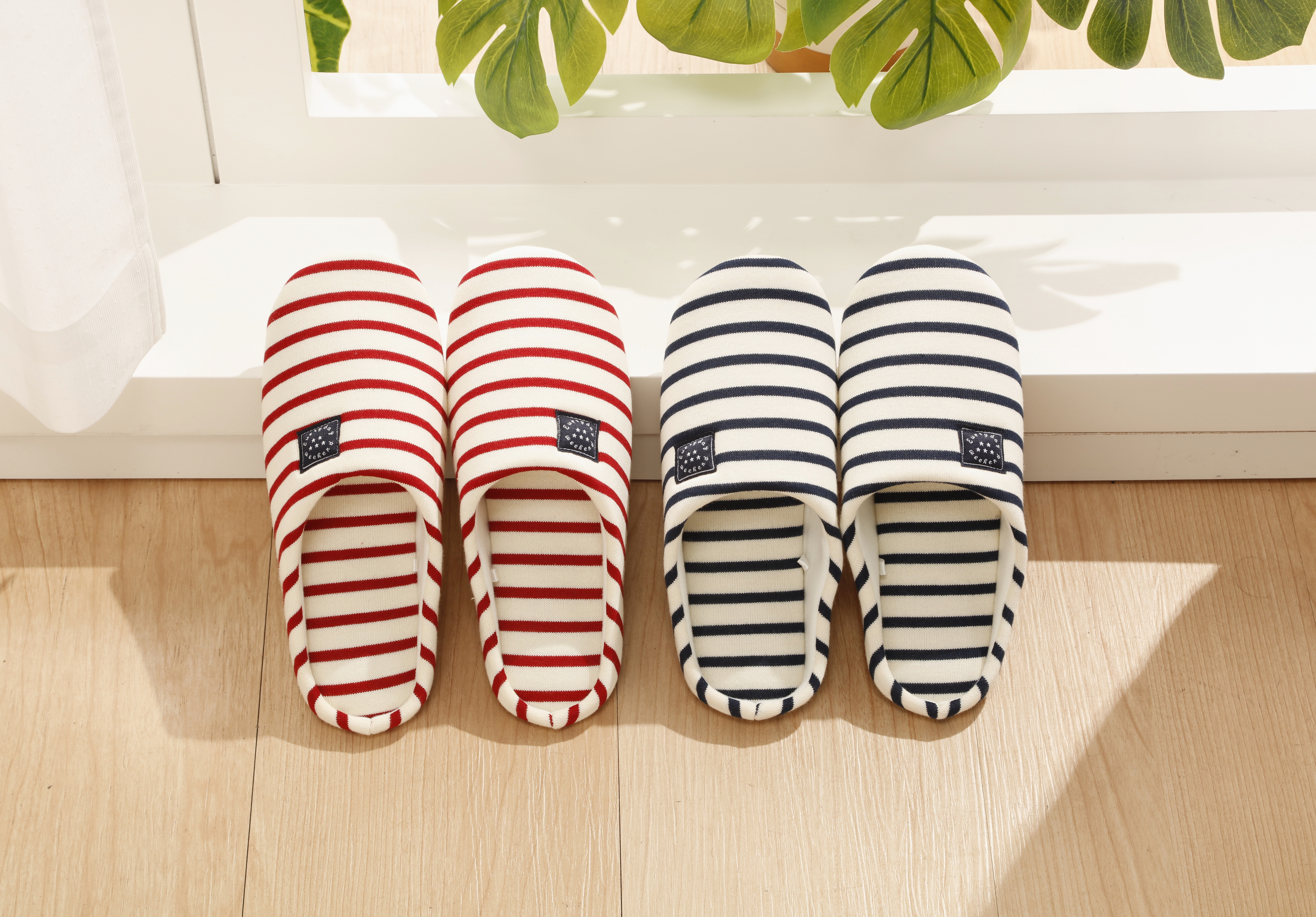 拖鞋 休闲假日 红色/蓝色 M/L