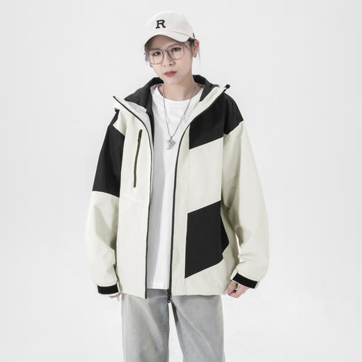 真维斯情侣款冲锋衣拼色夹克23010 商品图0