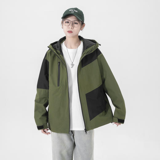 真维斯情侣款冲锋衣拼色夹克23010 商品图10