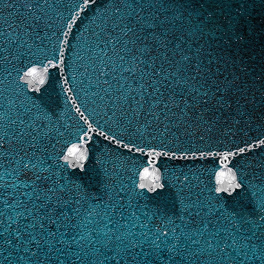 子佩集S990银【铃兰流影】手链【MXSL006】纯银花丝2409 商品图2