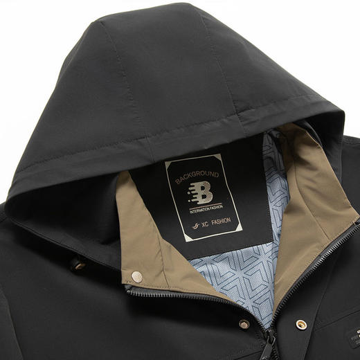 【可拆卸帽】【新款DPS】大依优型大码夹克外套加肥加大肥佬休闲商务上衣男士胖子 商品图11