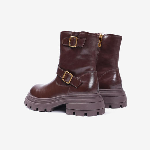 伊伴冬季加绒保暖冬靴女鞋绒里B24612501 商品图5