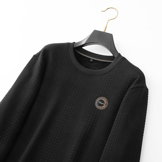 【新款DDA】大依优型大码圆领长袖卫衣加肥加大宽松休闲上衣男士打底 商品图2