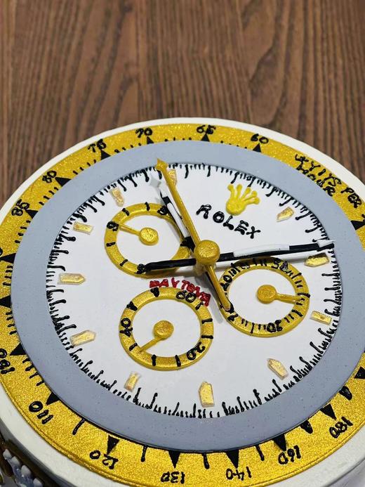 金表劳力士【寓意走“点”】·翻糖和奶油霜蛋糕 商品图1