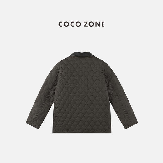 COCO ZONE 90鹅绒撞色拼接翻领菱格女士鹅绒服CC2C1803 商品图1